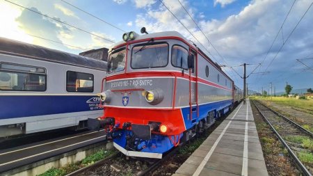 Incendiu de vegetatie in Alba: Un tren a fost oprit din drum, locomotiva risca sa ia foc