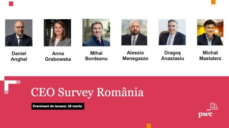 Ce cred liderii de companii despre economie, reinventarea afacerilor si impactul AI: Lansarea raportului PwC Romania CEO Survey 2025, 26 Martie, LIVE pe ZF de la ora 18:30